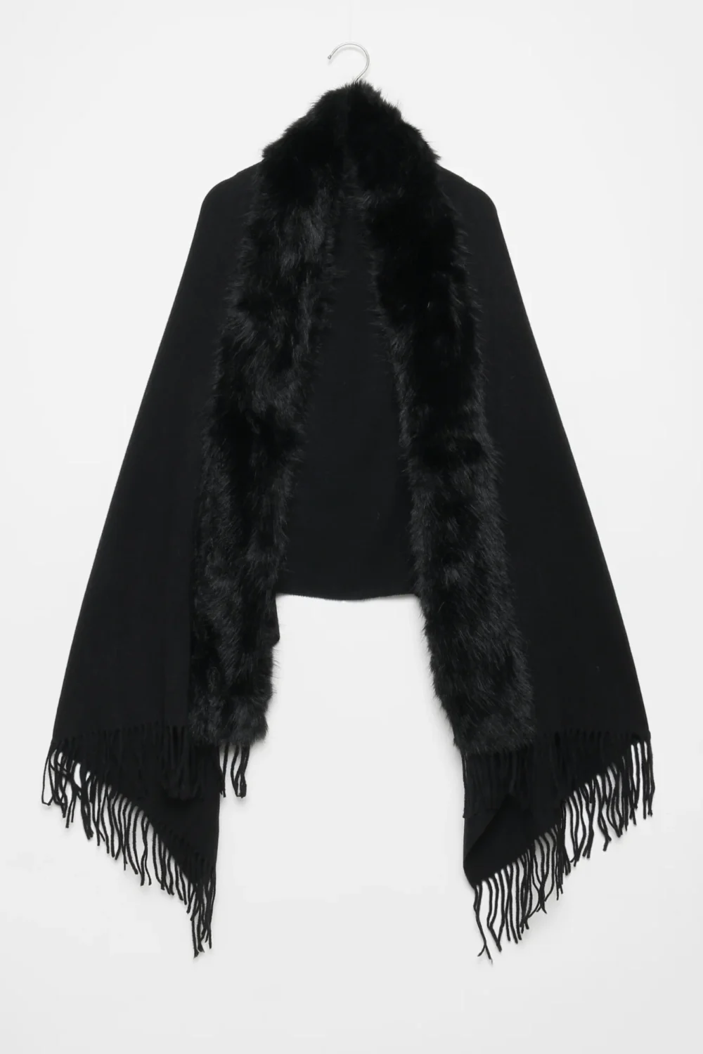 Poncho Flecos Negro - Imagen 3