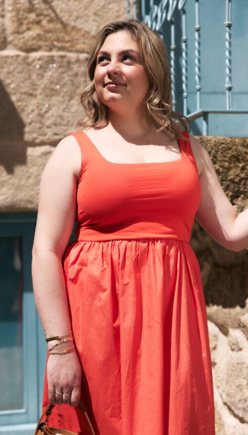 Vestido Abigail Naranja