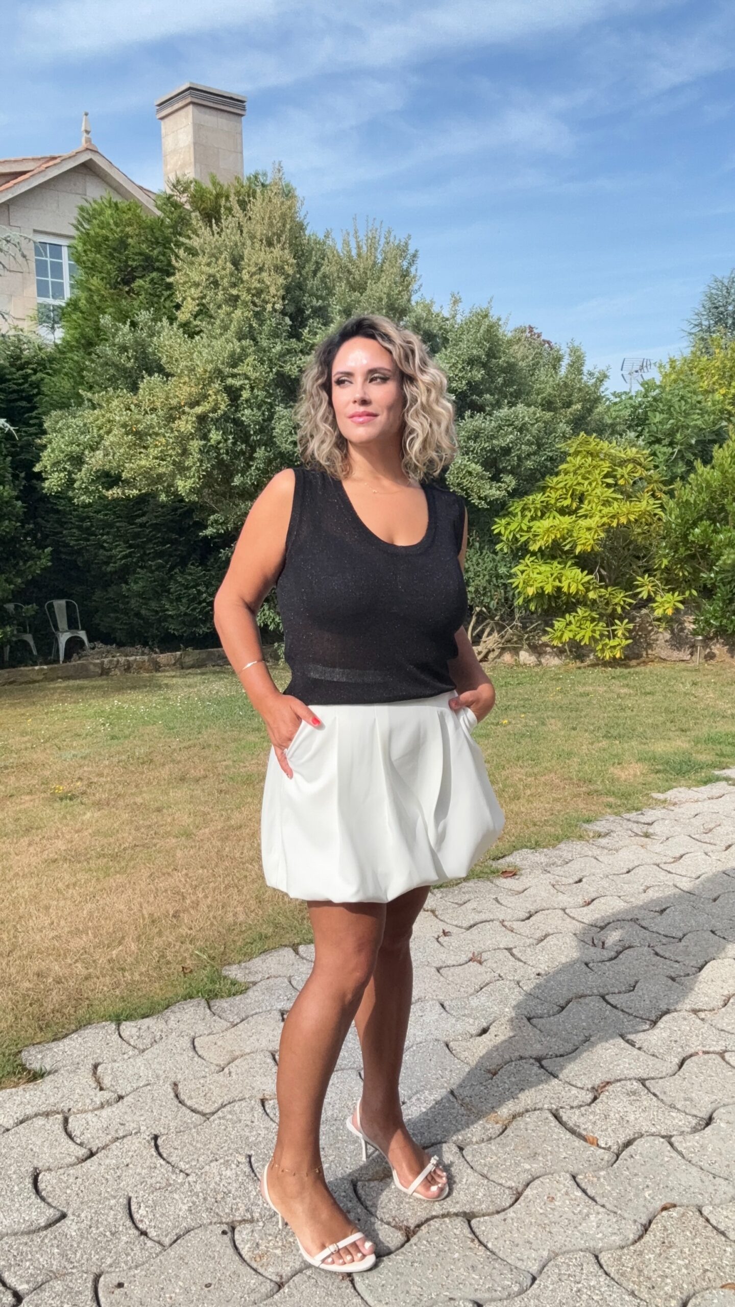 Falda Tris Blanca