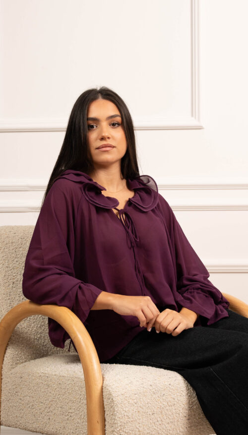 Camisa Gina Burdeos