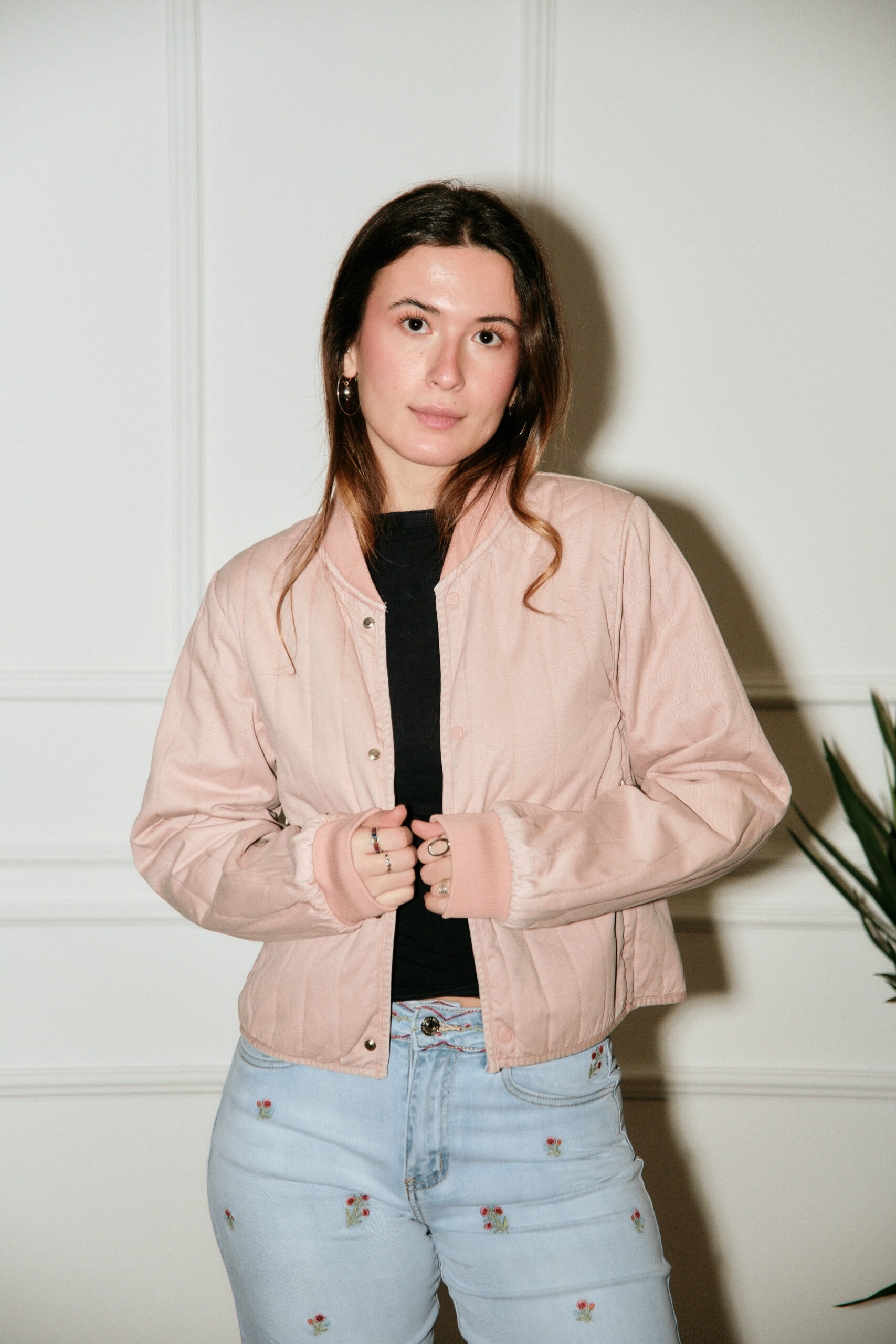 Chaqueta Bomber Rosa - Imagen 3