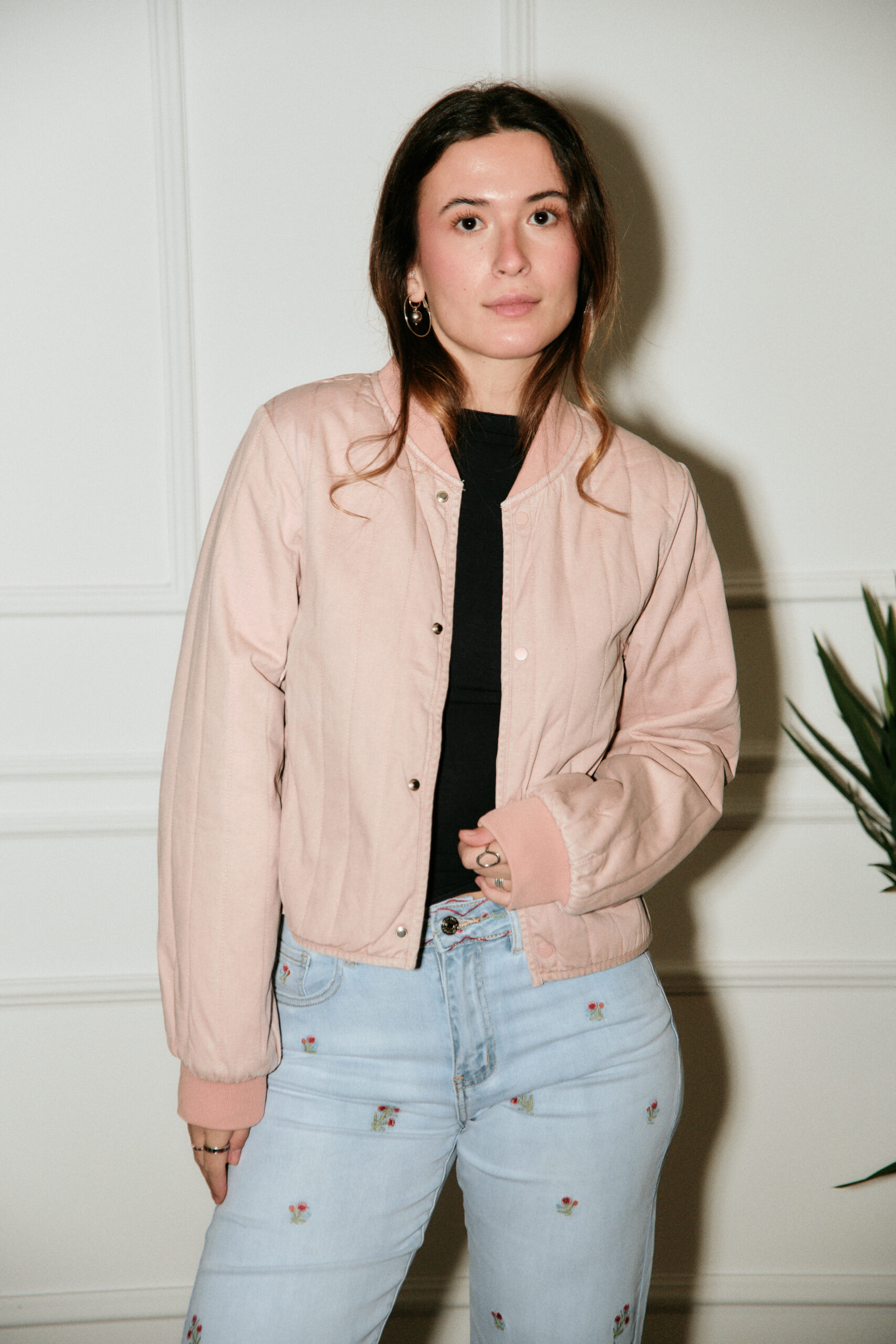 Chaqueta Bomber Rosa