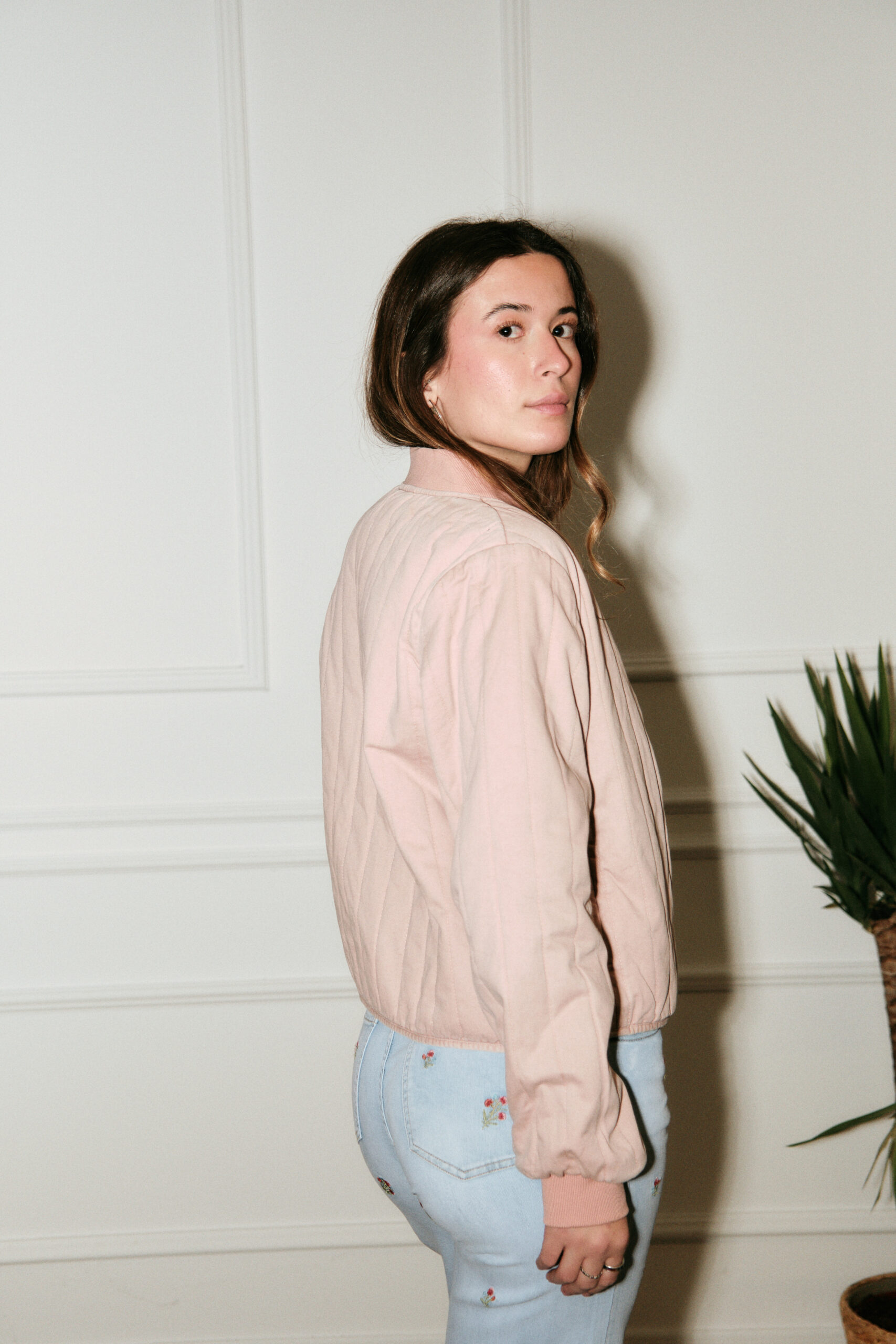 Chaqueta Bomber Rosa - Imagen 4