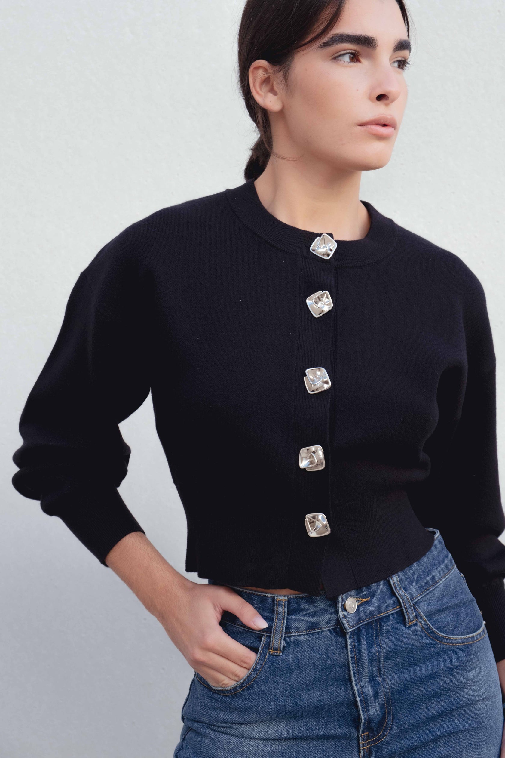 Chaqueta Punto Negra