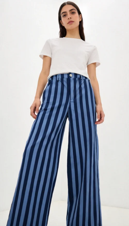 Pantalón Rayas Azul