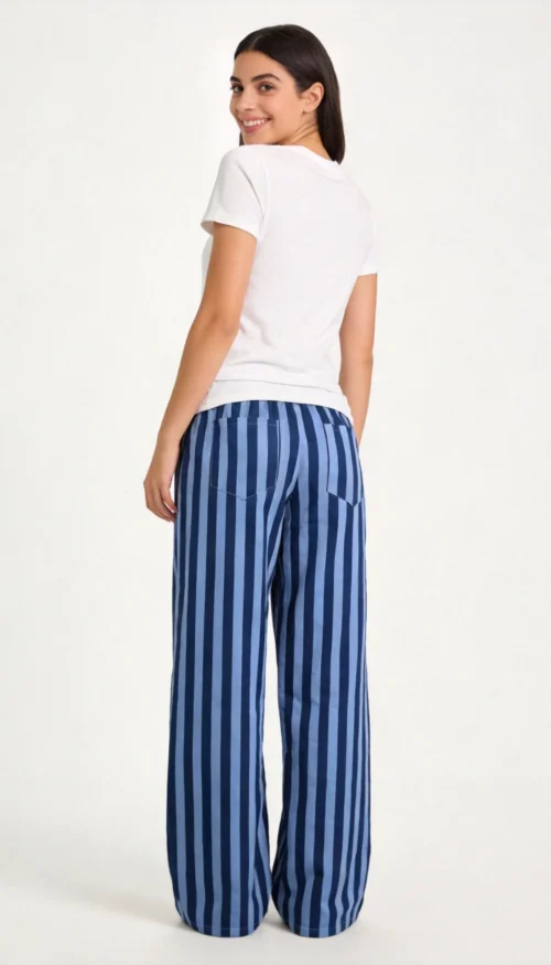 Pantalón Rayas Azul