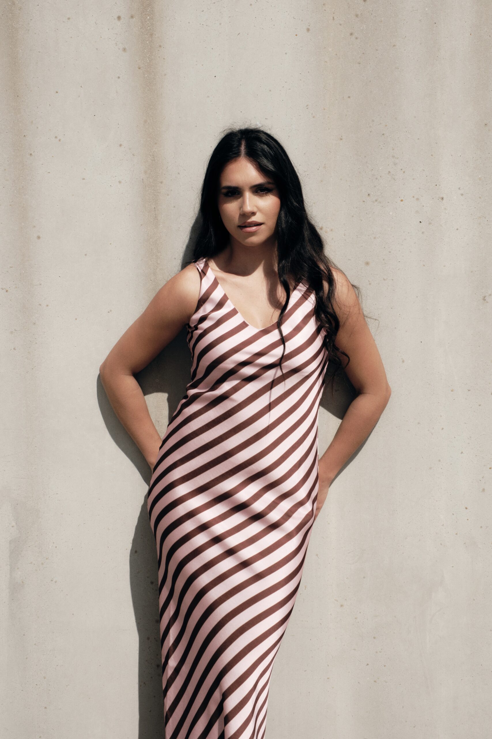 Vestido Rayas Rosa - Imagen 2