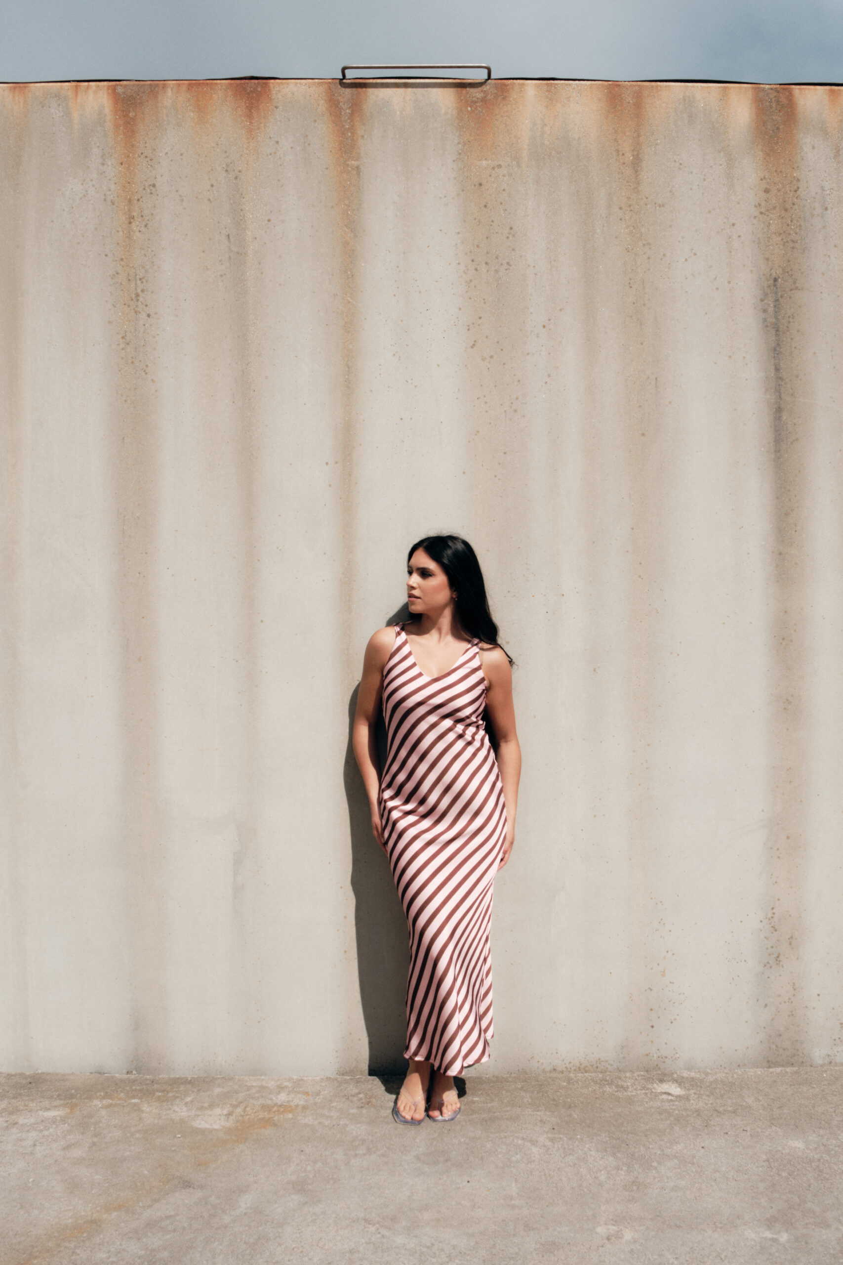 Vestido Rayas Rosa - Imagen 4