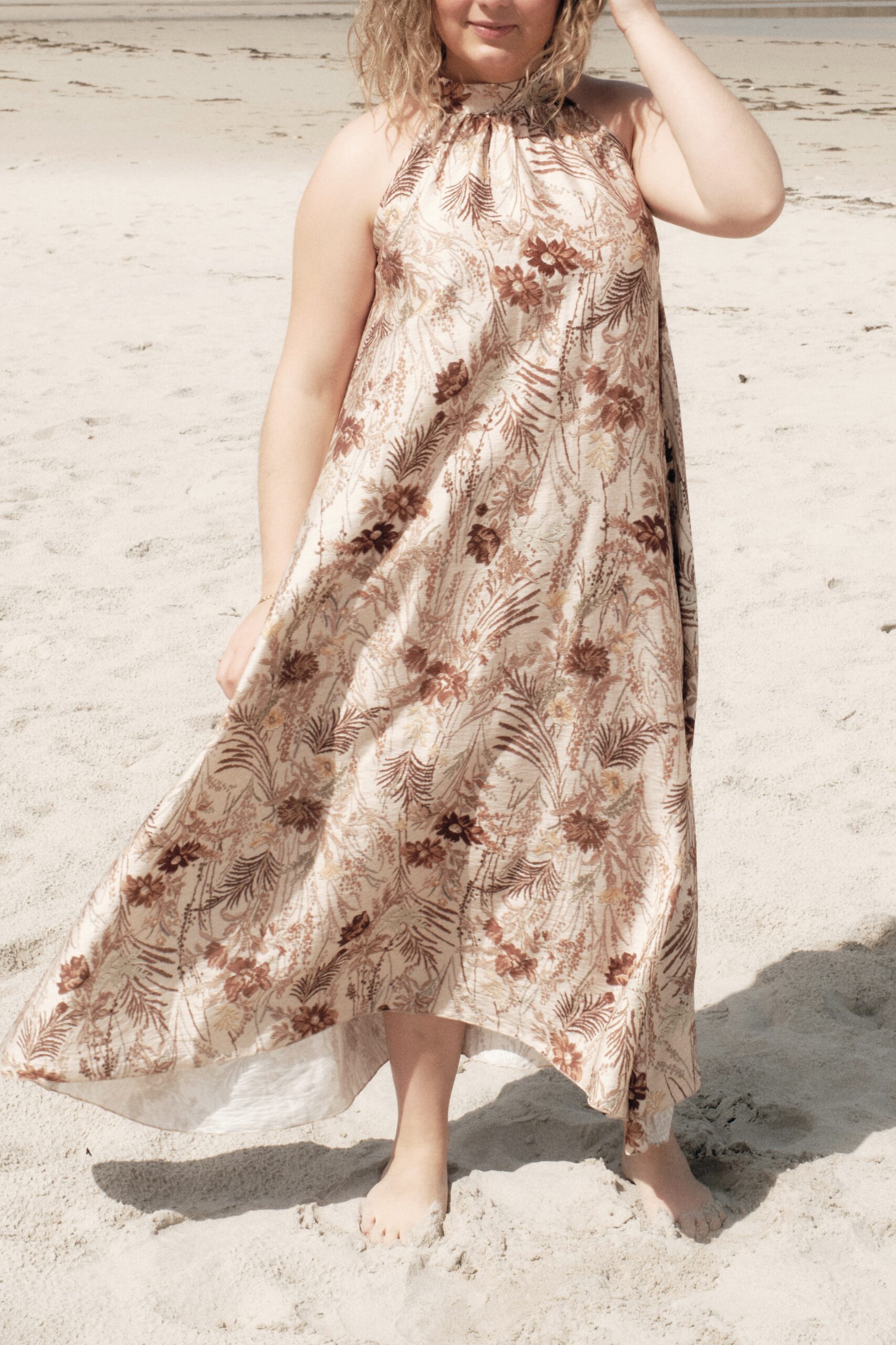 Vestido Flores Marrones - Imagen 2