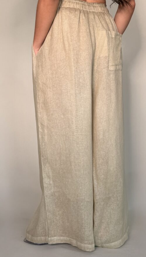 Pantalón Lino Crudo