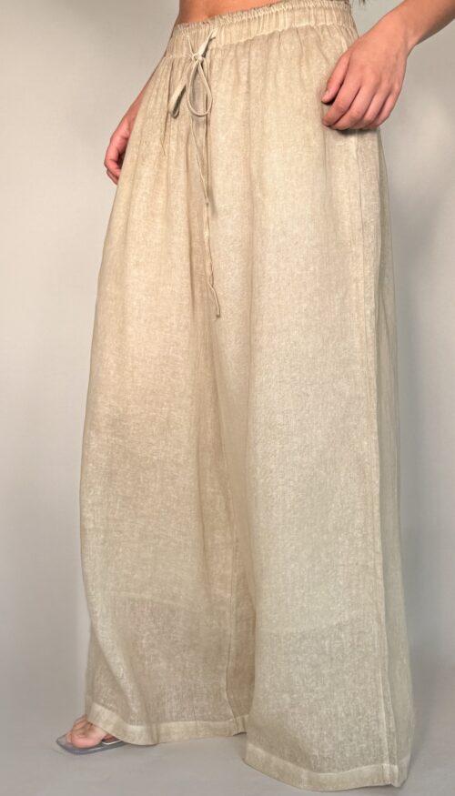Pantalón Lino Crudo