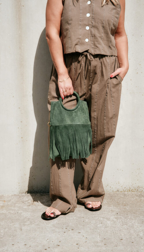 Bolso Flecos Verde