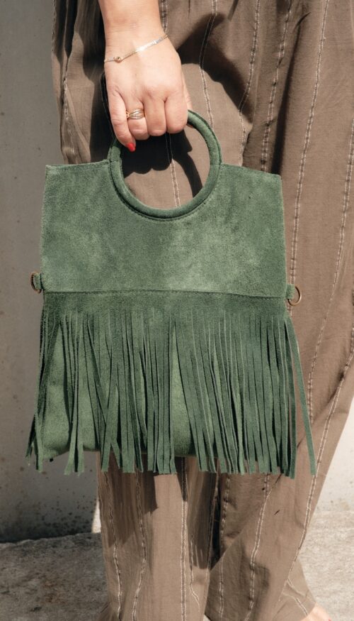 Bolso Flecos Verde