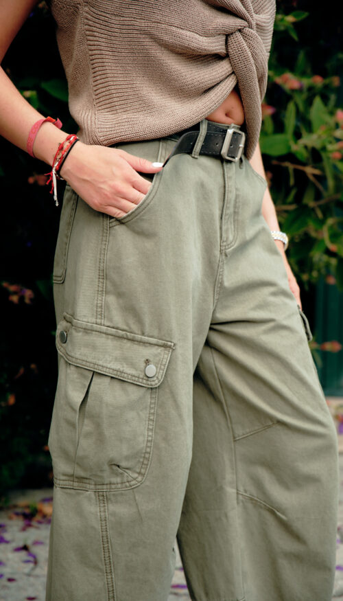 Pantalón Cargo Largo Verde