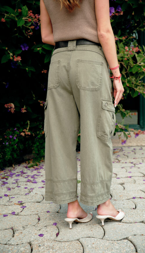 Pantalón Cargo Largo Verde