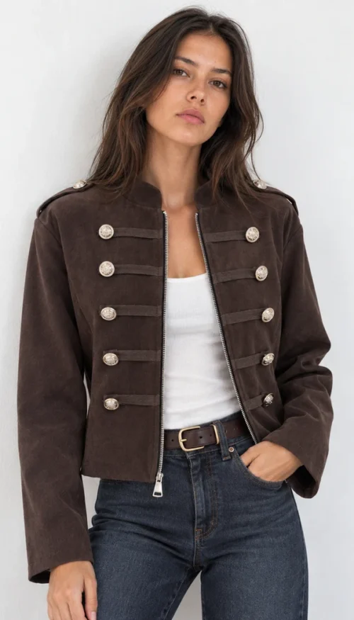 Chaqueta Pana Marrón